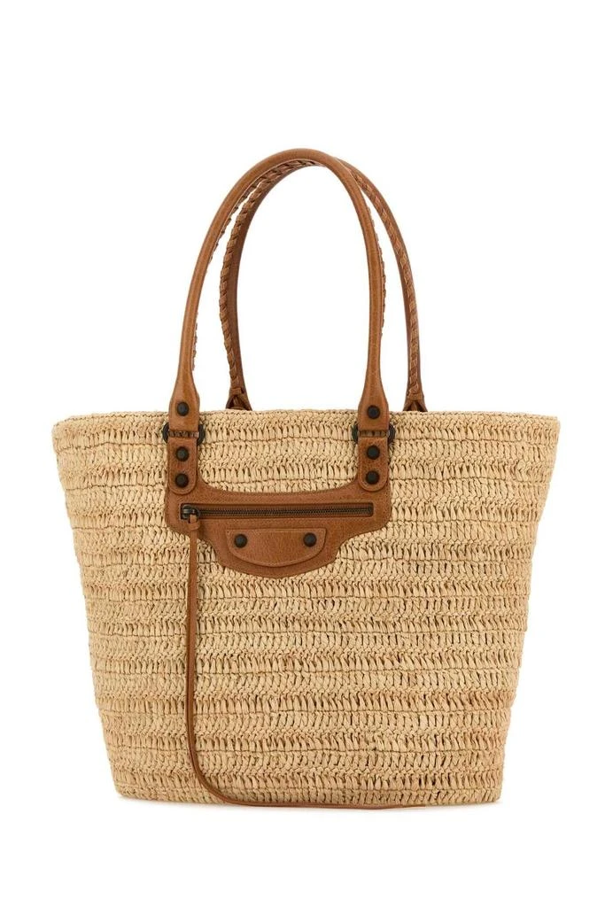 Balenciaga Balenciaga Le City Medium Raffia Basket Bag 3
