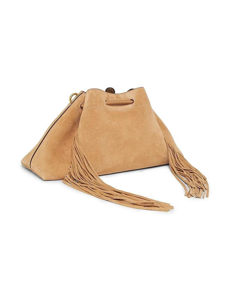 Jimmy Choo Bon Bon Fringe-Trim Suede Shoulder Bag 4