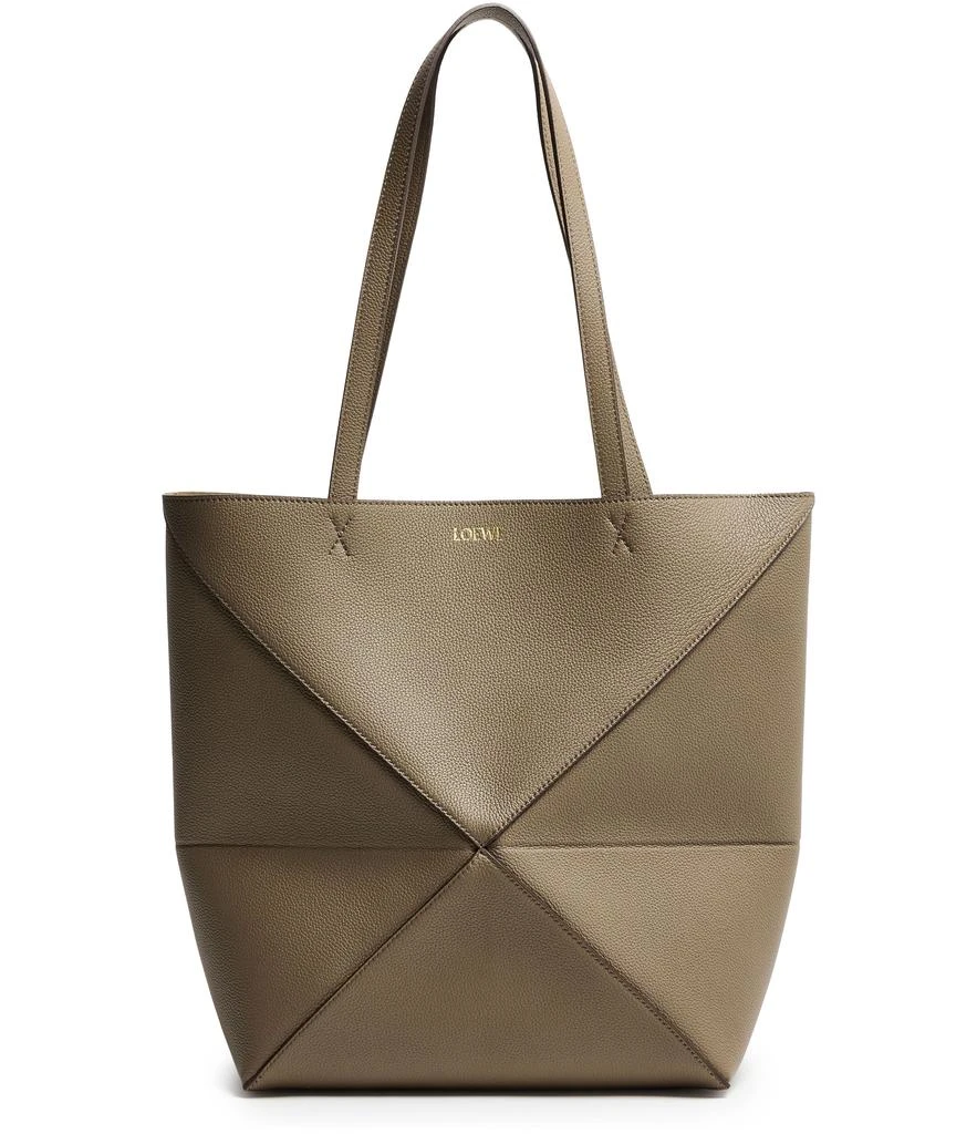 Loewe Medium Puzzle Fold tote in soft grained calfskin 2