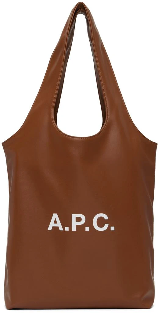 A.P.C. Brown Ninon Small Tote 1