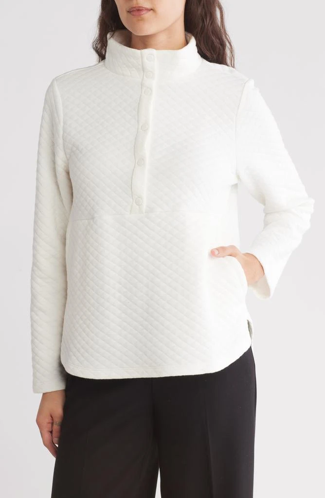 Bobeau Brooklyn Quilted Fleece Pullover 1