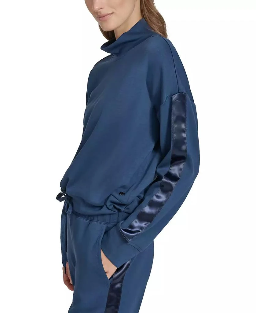 Marc New York by Andrew Marc Women's Mixed-Media Scuba Turtleneck Top 3