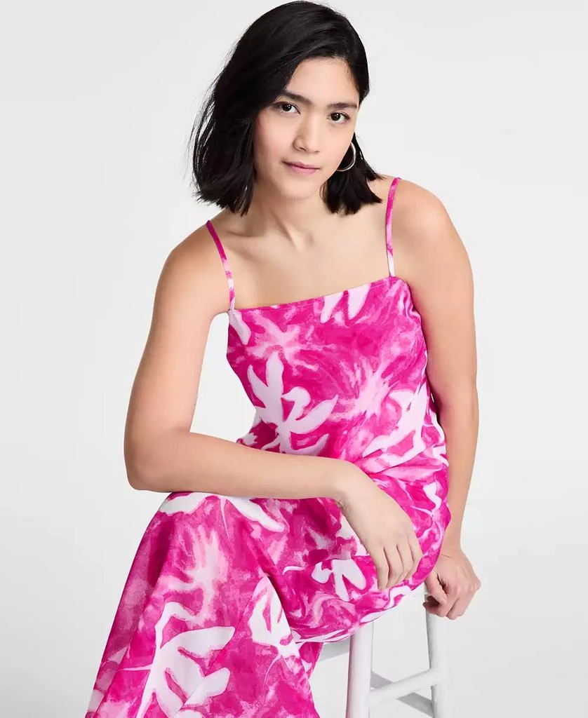 Bar III Women's Printed Sheer Overlay Maxi Dress, Exclusively at Macy's 2