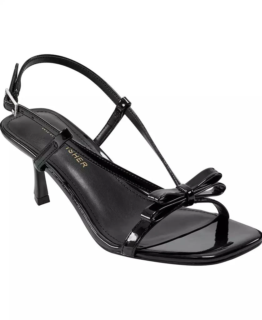 Marc Fisher Women's Danzy Bow Square Toe Dress Sandals 1