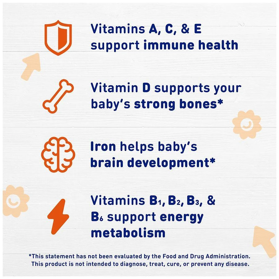 Enfamil Poly-Vi-Sol Liquid Multivitamin Drops with Iron 10