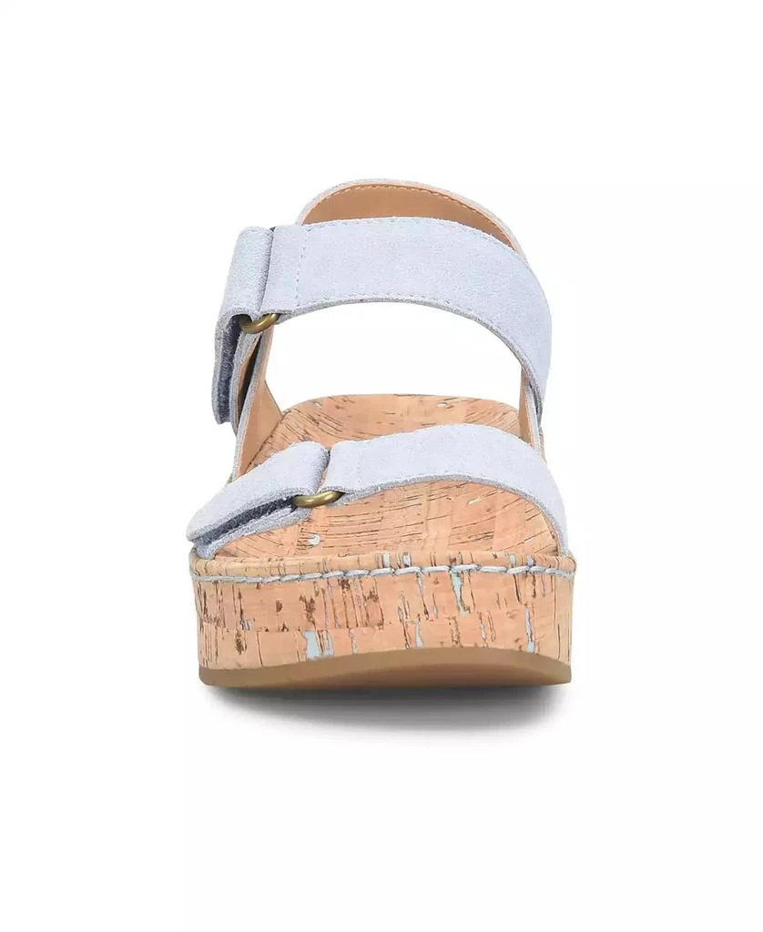 Born Women
s Sloan Round Toe Wedge Sandals 6