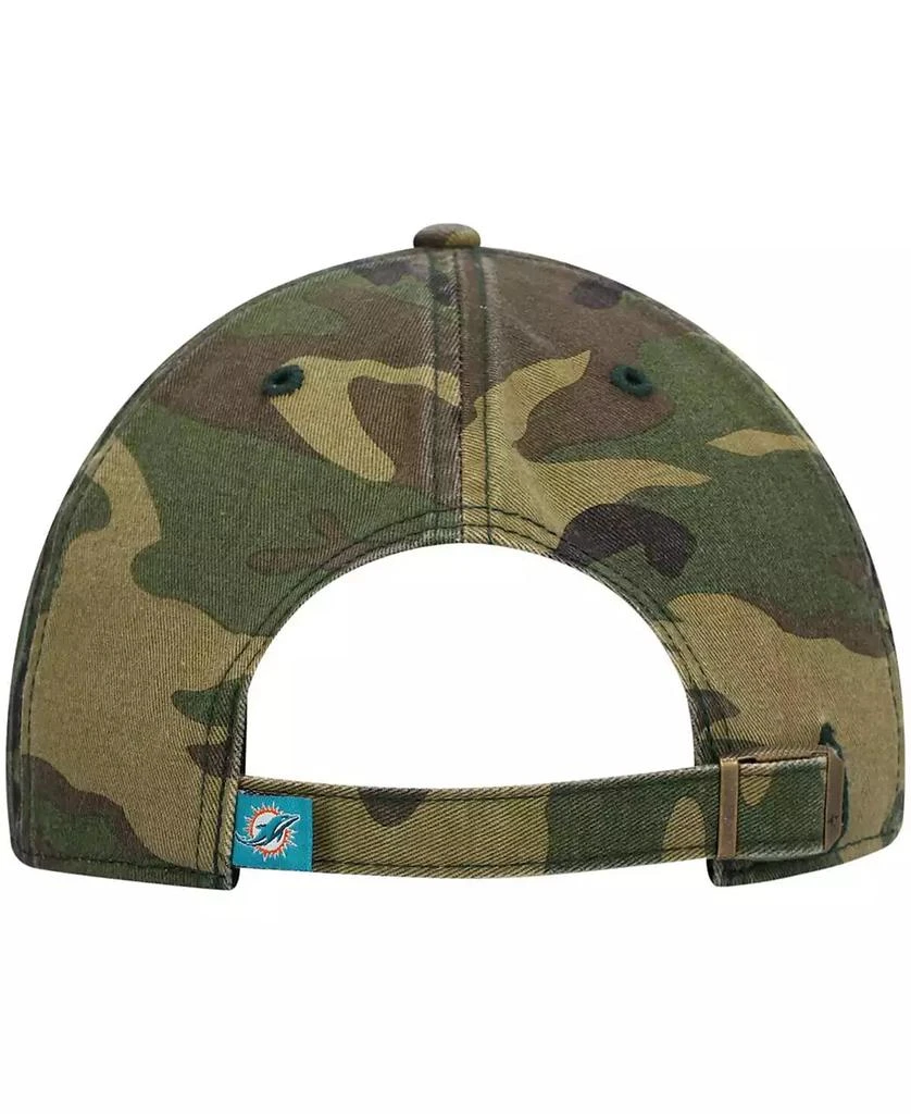 47 Brand Men's Camo Miami Dolphins Woodland Clean Up Adjustable Hat 4