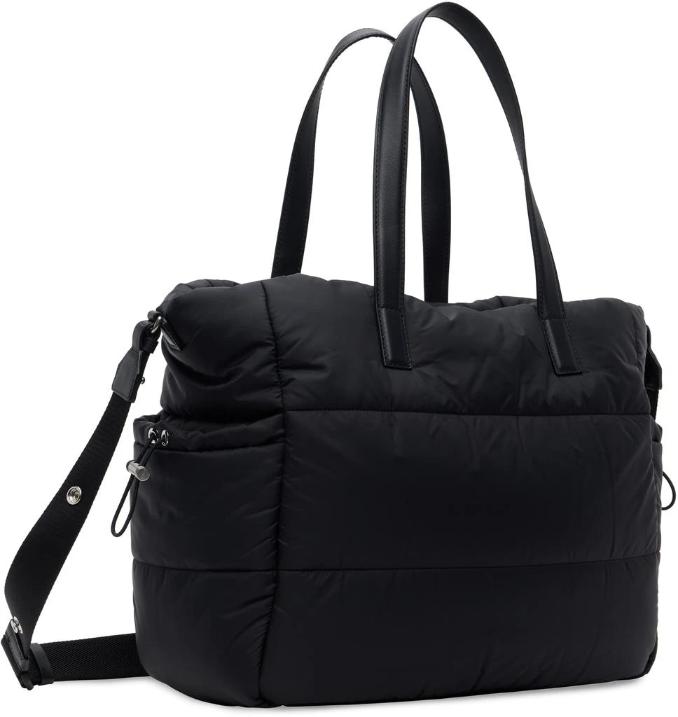 Moncler Baby Black Logo Diaper Bag 3