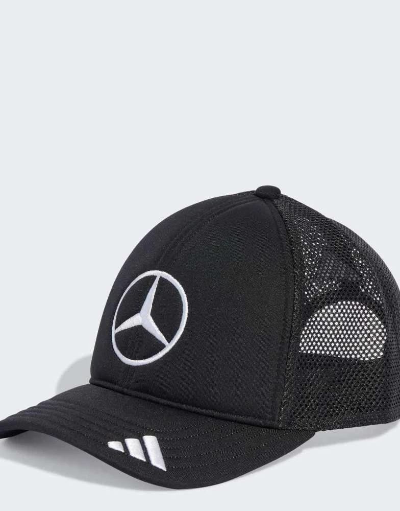 Adidas adidas Performance Mercedes F1 Trucker Cap in black 1