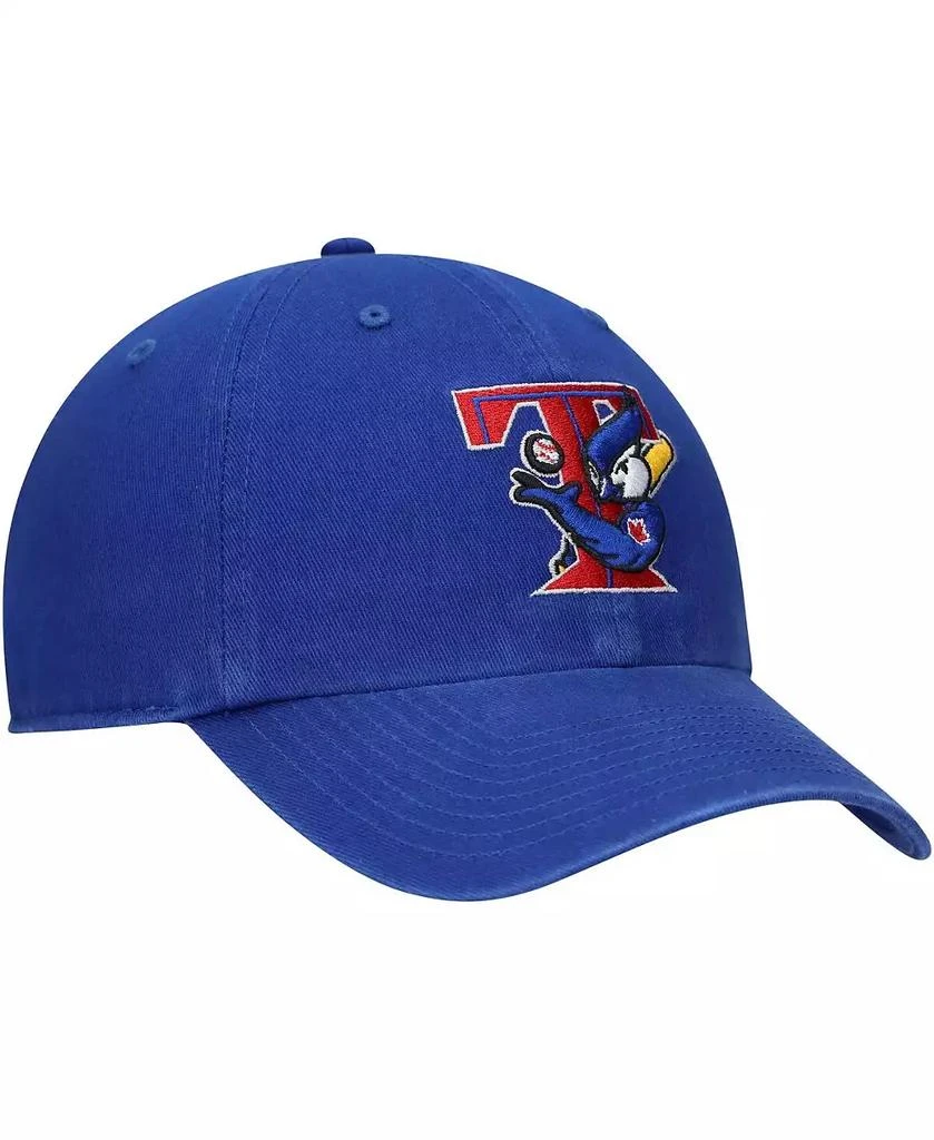47 Brand Men's '47 Royal Toronto Blue Jays Team Logo Cooperstown Collection Clean Up Adjustable Hat 3