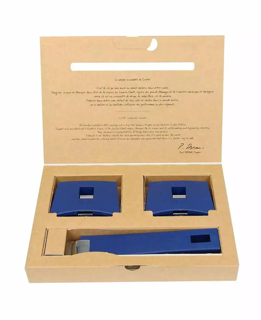 Cristel 3-Pc. Set Lavender Removable Pot & Pan Handles 1