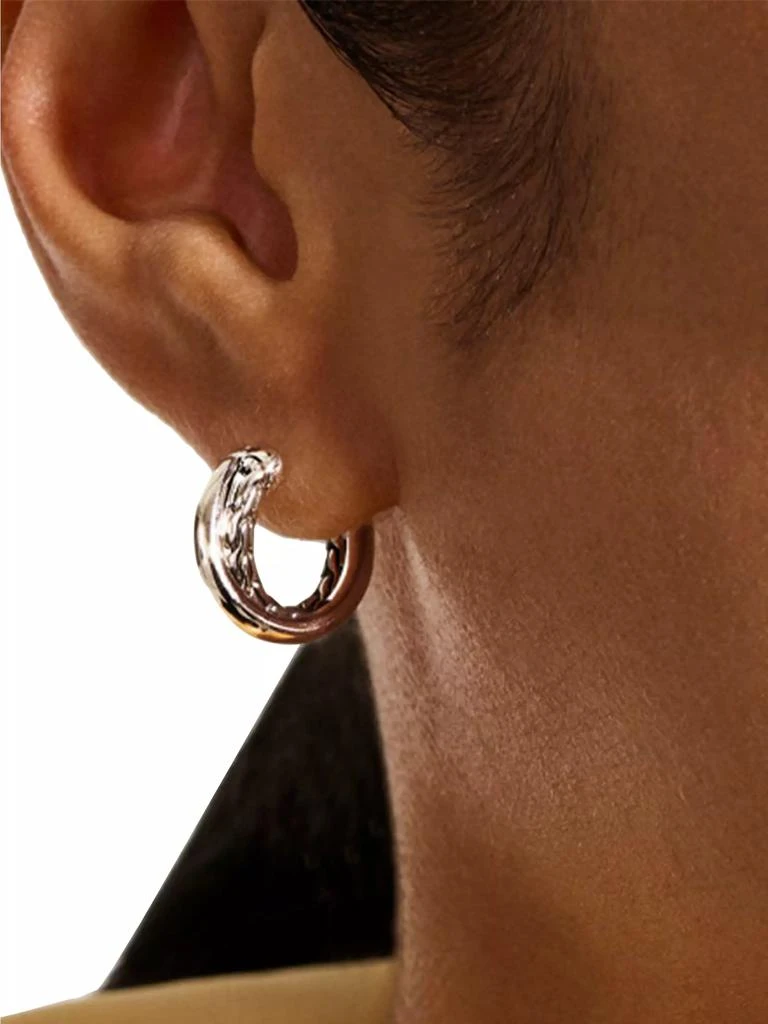 John Hardy JH Essentials Sterling Silver Small Crossover Earrings 2