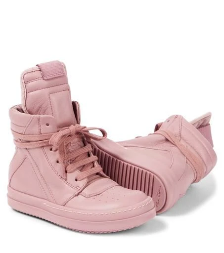 Rick Owens Geobasket leather high-top sneakers 6