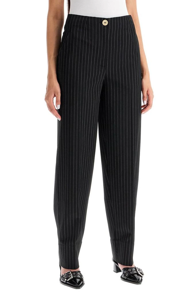 Ganni striped tapered trousers 2