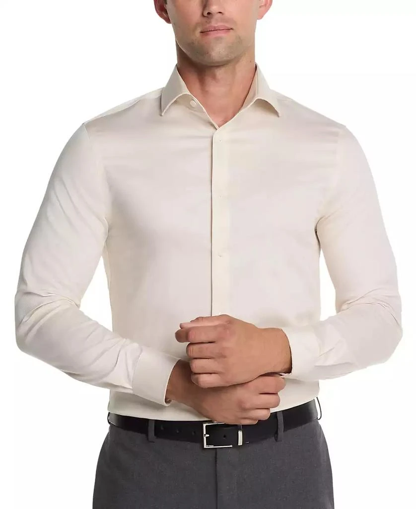 michael kors airsoft stretch dress shirt Michael Kors Men's Stretch Regular Fit Shirt - Navy