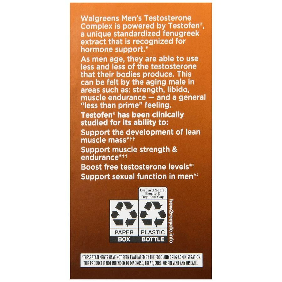 Walgreens Men's Testosterone Complex Tablets (60 days) 4