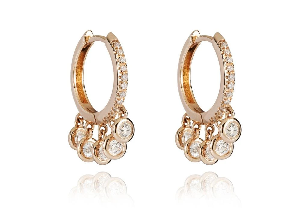 Mozafarian Diamond hoop earrings 1