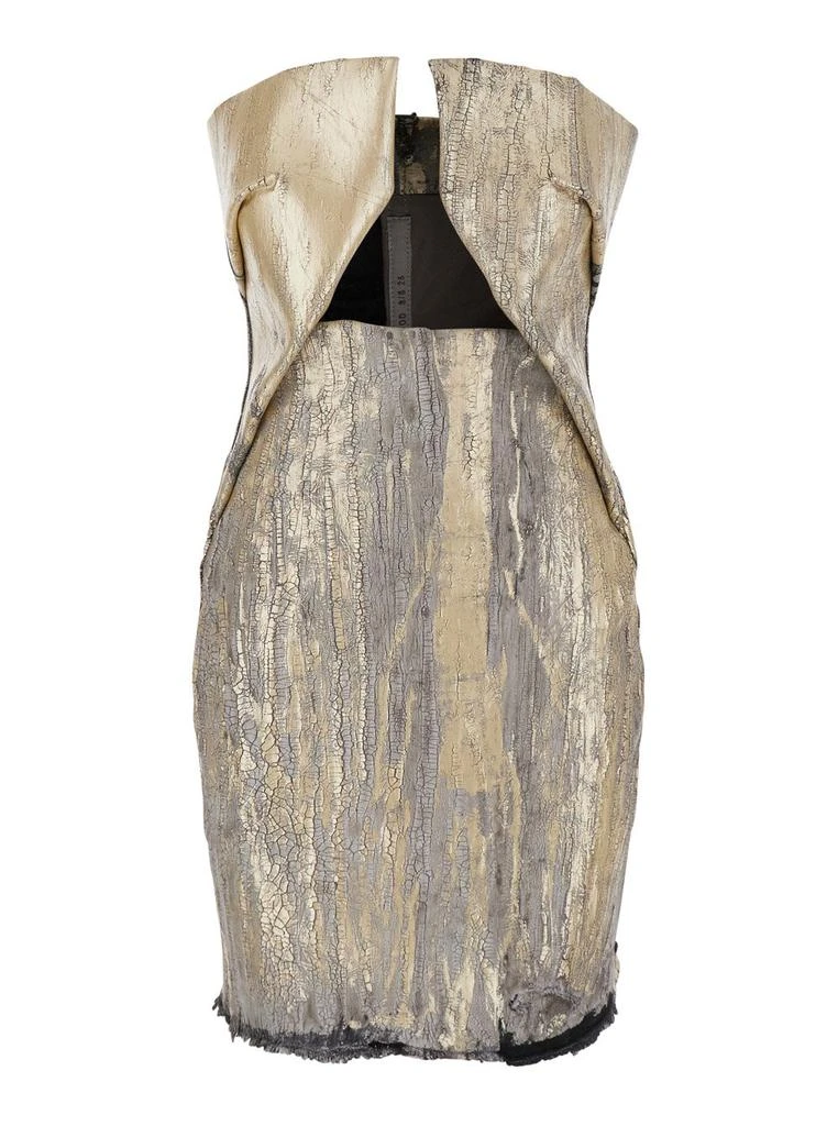 Rick Owens Rick Owens Metallic Distressed Dress 1