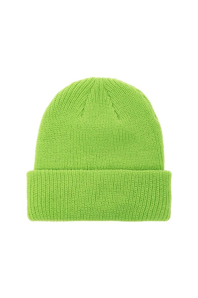 STUSSY Stüssy Logo Embroidered Turn-Up Hem Knitted Beanie