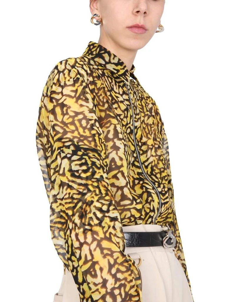 Givenchy Givenchy Animal Print Zipped Shirt 3
