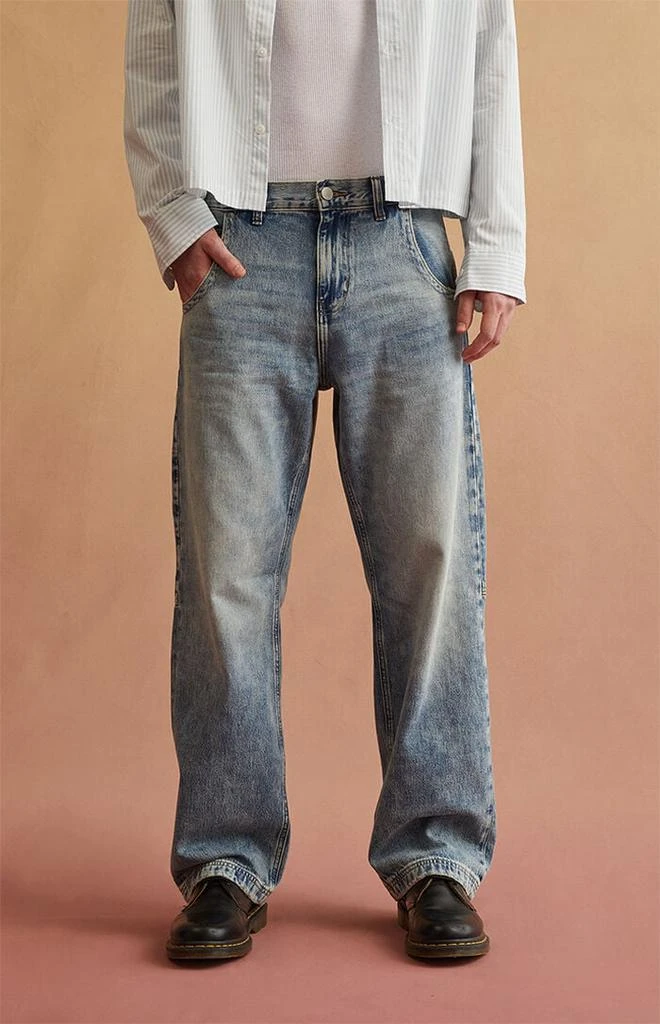RARE DNM EDIT Light Blue Back Panel Baggy Jeans 1