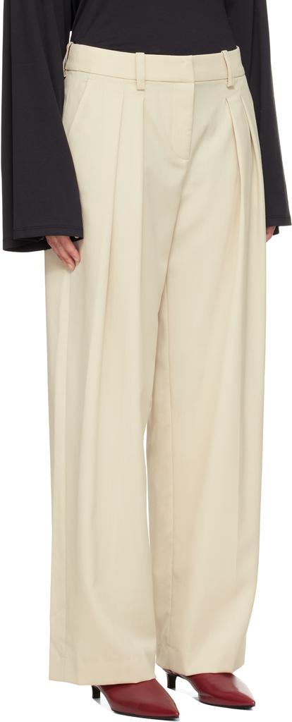 The Frankie Shop Beige Daytona Trousers