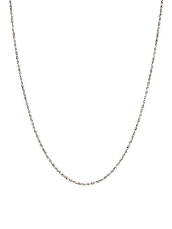 Saks Fifth Avenue Build Your Own Collection 14K White Gold Rope Chain Necklace 1
