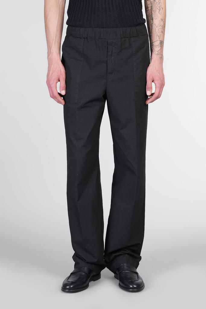 MAURO GRIFONI Pants In Black Cotton