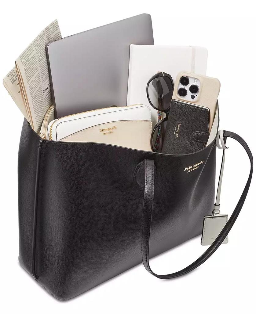 Kate Spade Suite Large Crossgrain Leather Work Tote