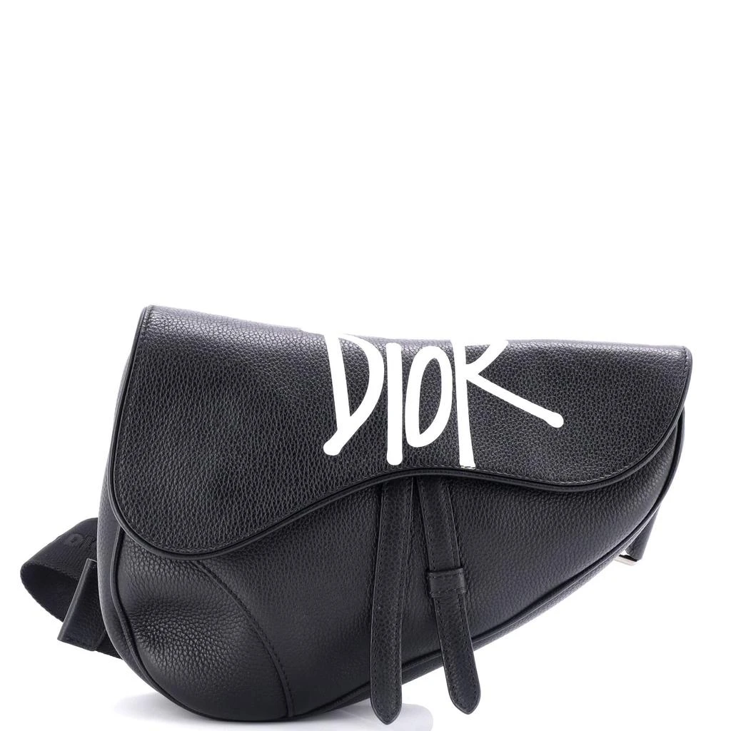 Dior Shawn Stussy Saddle Crossbody Bag Printed Leather 1
