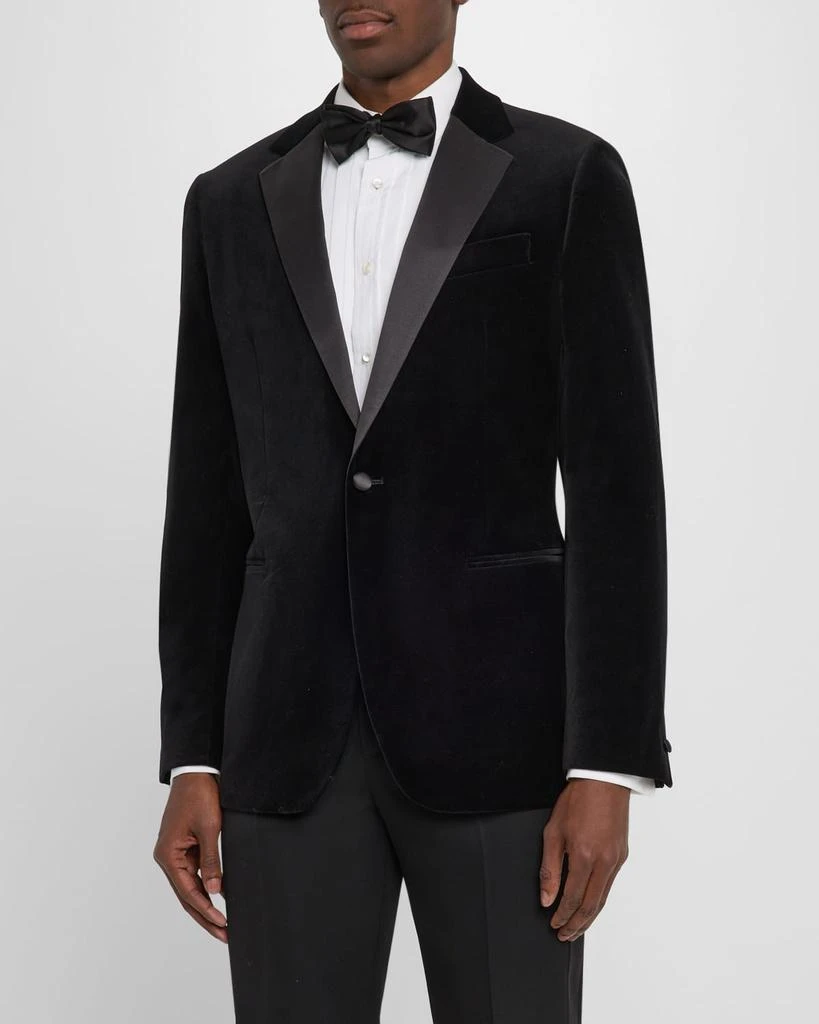 Reiss Men's Ace Velvet Satin-Trim Blazer 4