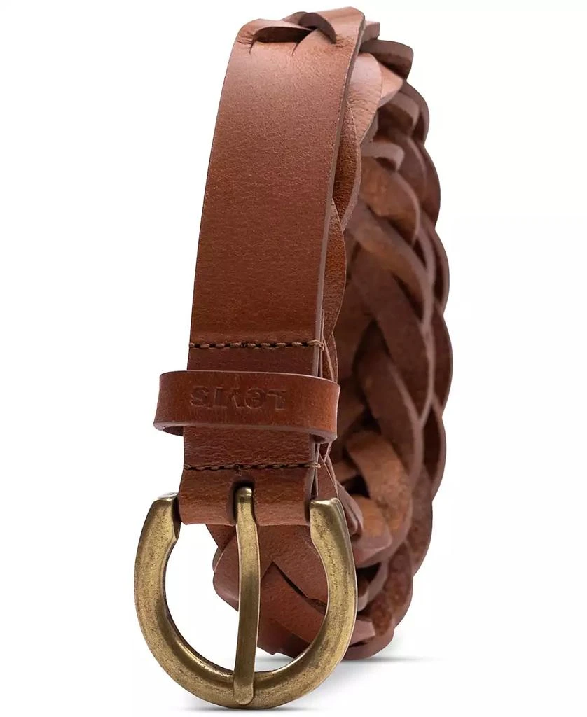 Levi's Women's Braided Leather Skinny Belt 4