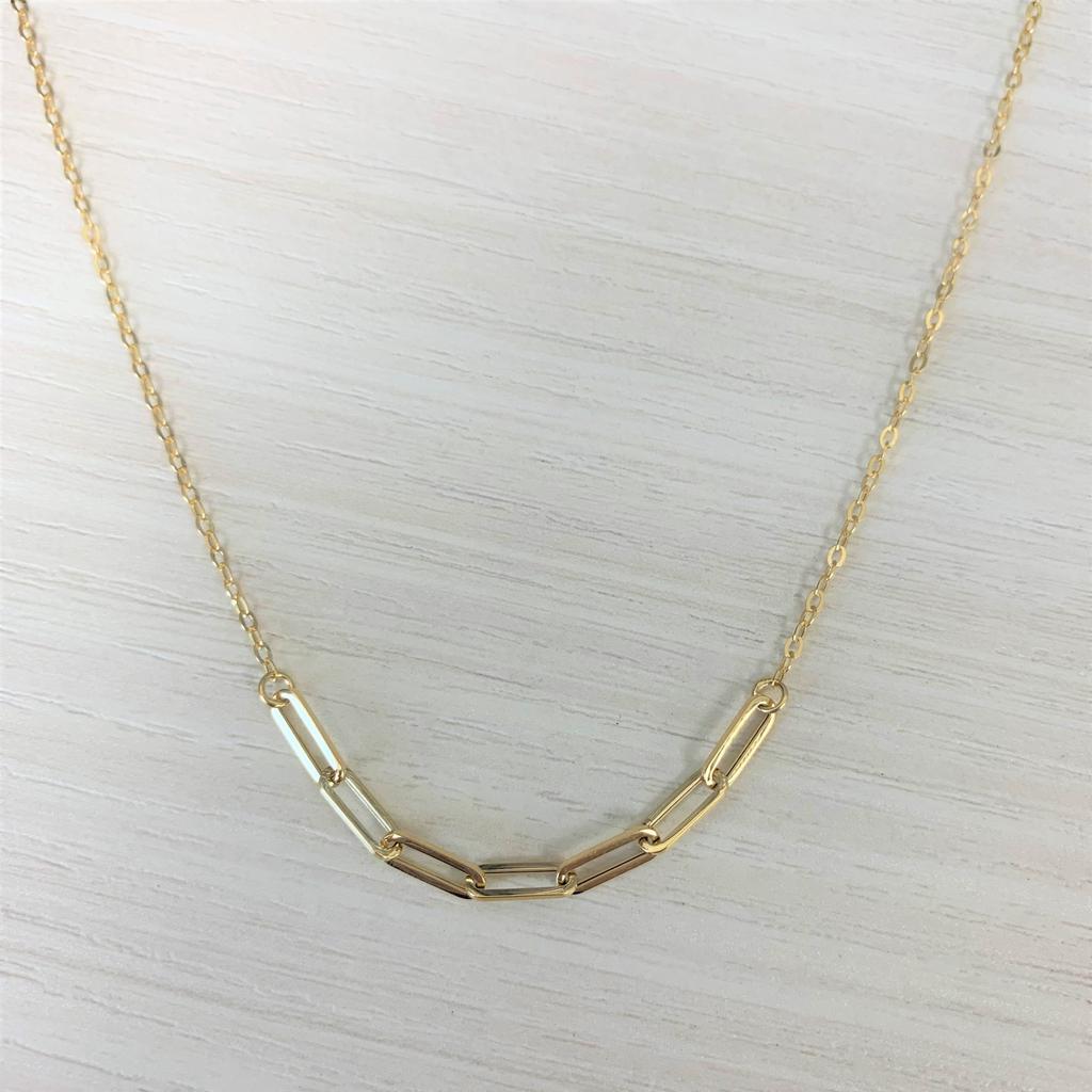 Sabrina Designs 14k Gold Paperclip Necklace