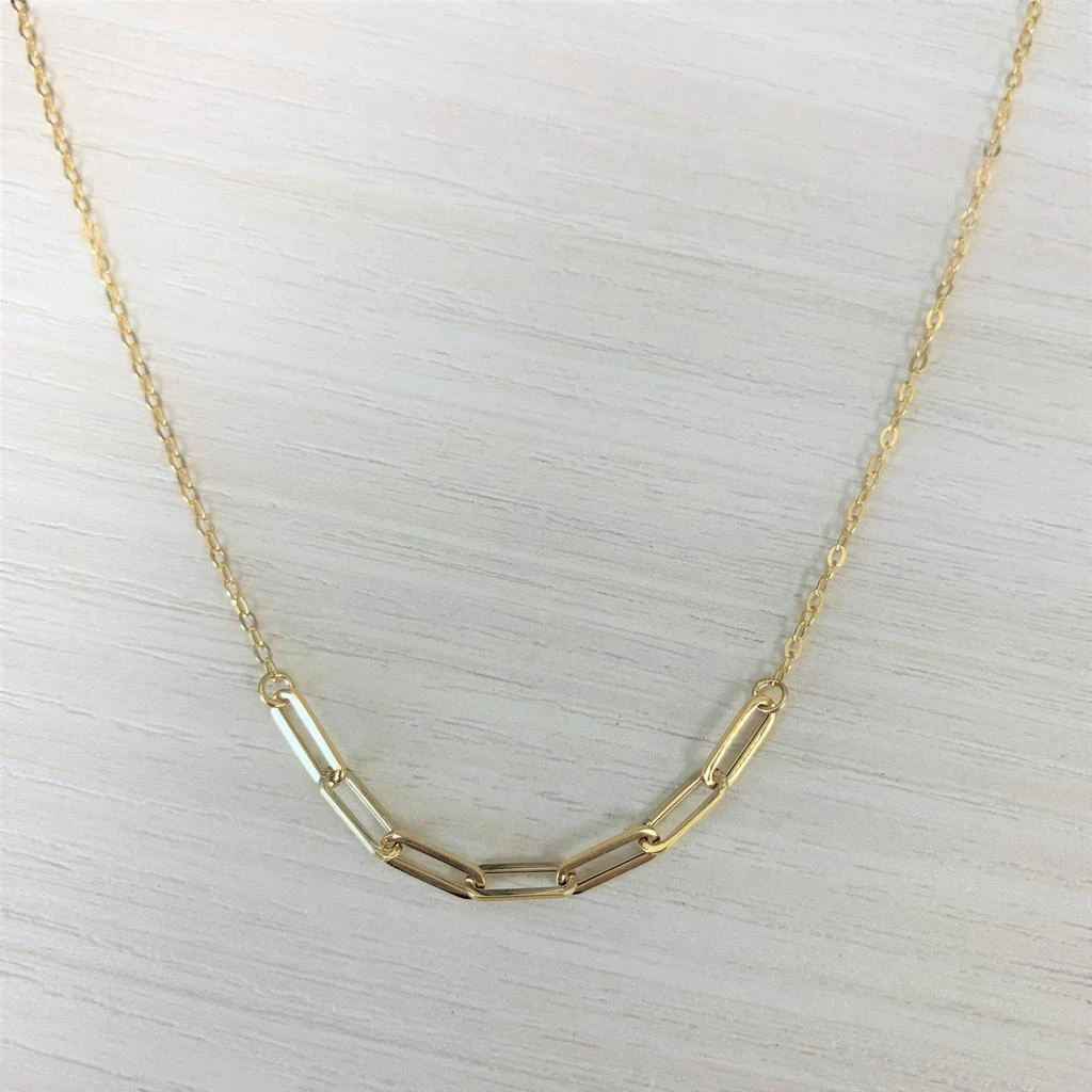 Sabrina Designs 14k Gold Paperclip Necklace 2