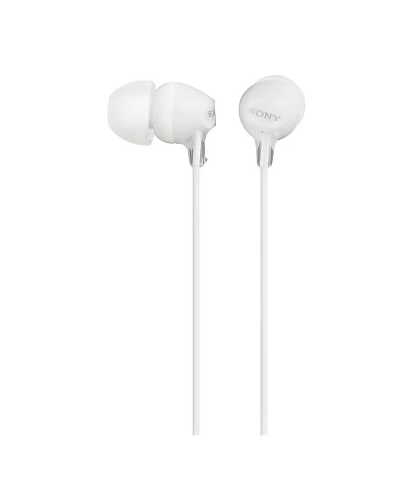 SONY MDR-EX15LP Fashion Color EX Series In-Ear Earbud Headphones (White)