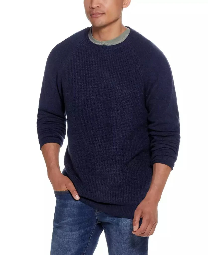 Weatherproof Vintage Men's Waffle Crew Neck Sweater 4