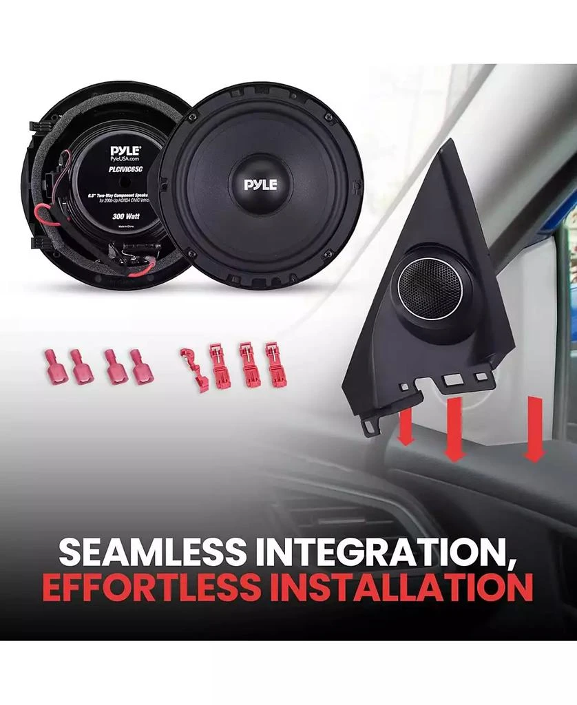 Pyle Two-Way Coaxial Speaker Systems, 6.5

 for 2006-Up HONDA 
ACURA, 300 Watts, 4 Ohm Impedance (Pair) 2