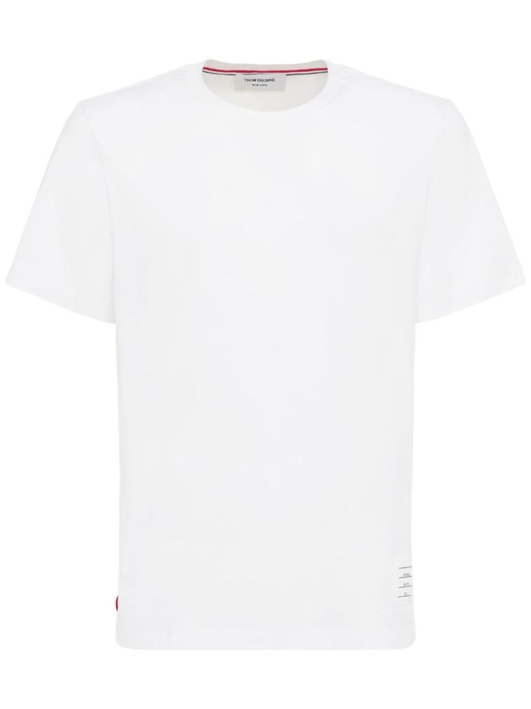 THOM BROWNE Relaxed Fit Cotton Jersey T-shirt