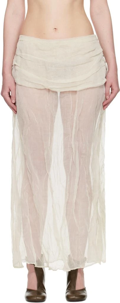 Paloma Wool Off-White Mae Maxi Skirt 1