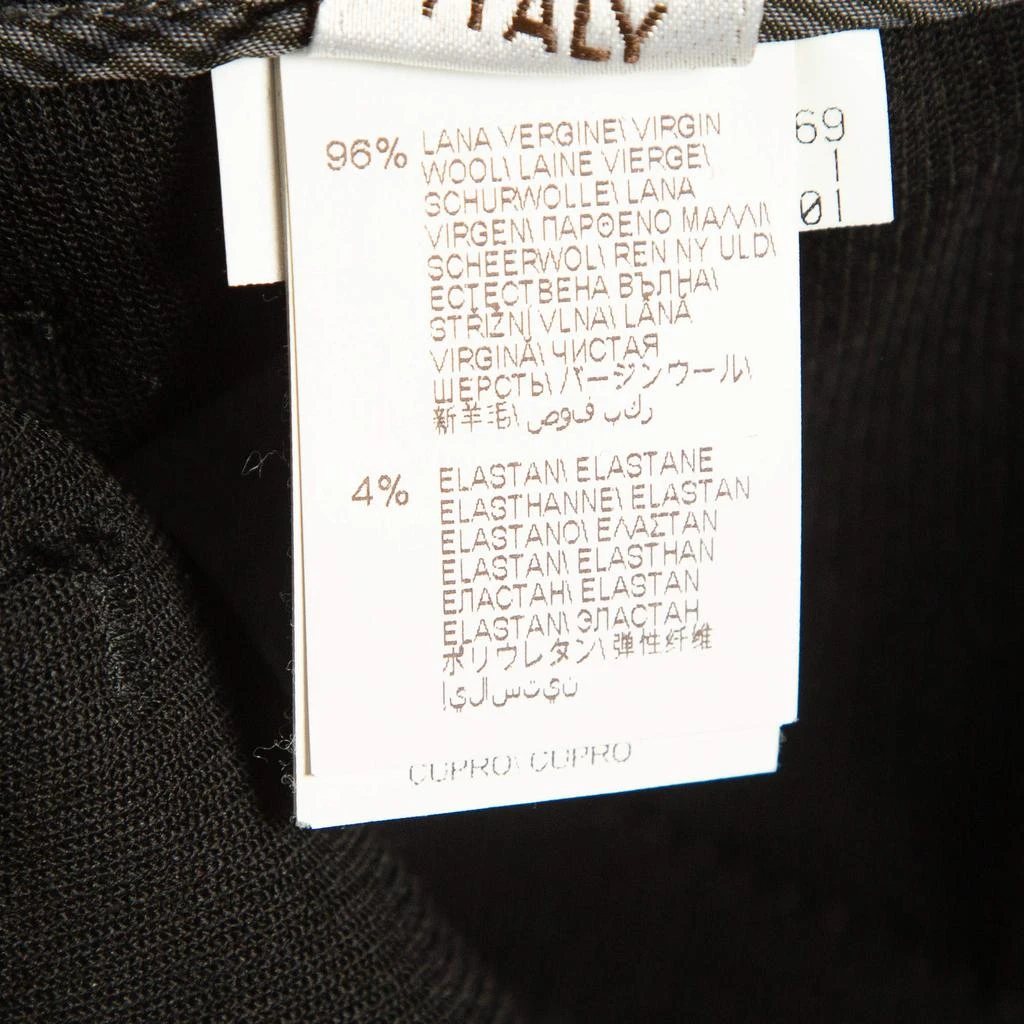 Brunello Cucinelli Brunello Cucinelli Black Wool Cropped Trousers S 6