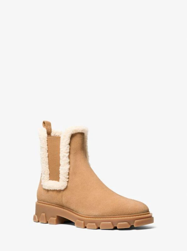 Michael Kors Ridley Suede and Faux Shearling Boot
