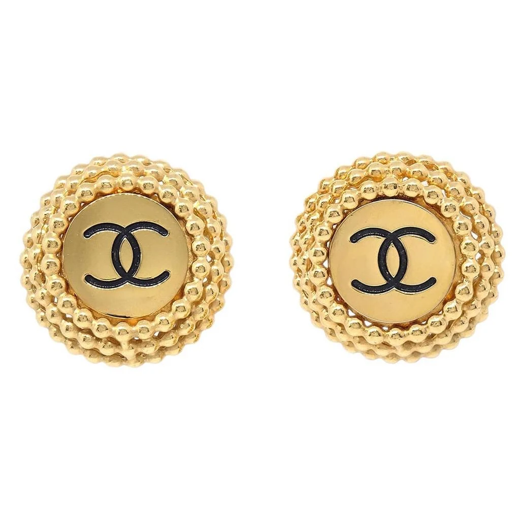 Chanel Cc Clip On Earrings Metal _Plated Earrings Jewelry (Pre-Owned)