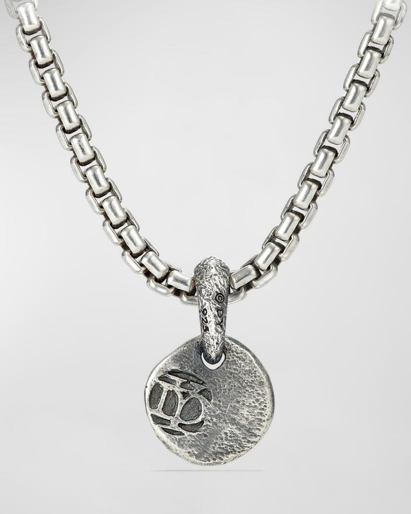 David Yurman Men's Shipwreck Coin Pendant in Silver, 16.8mm