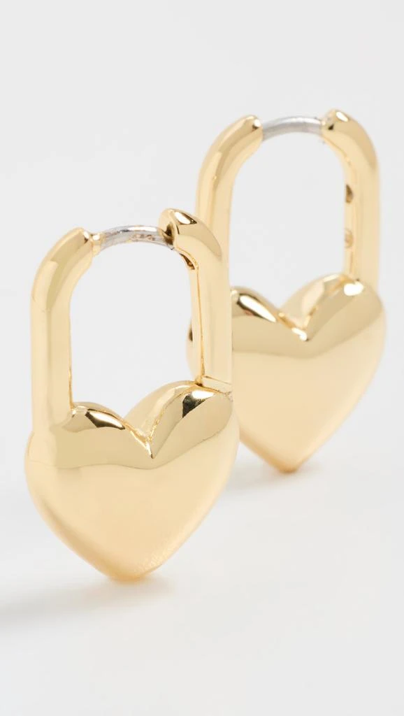 Gorjana Heart Padlock Huggies 3