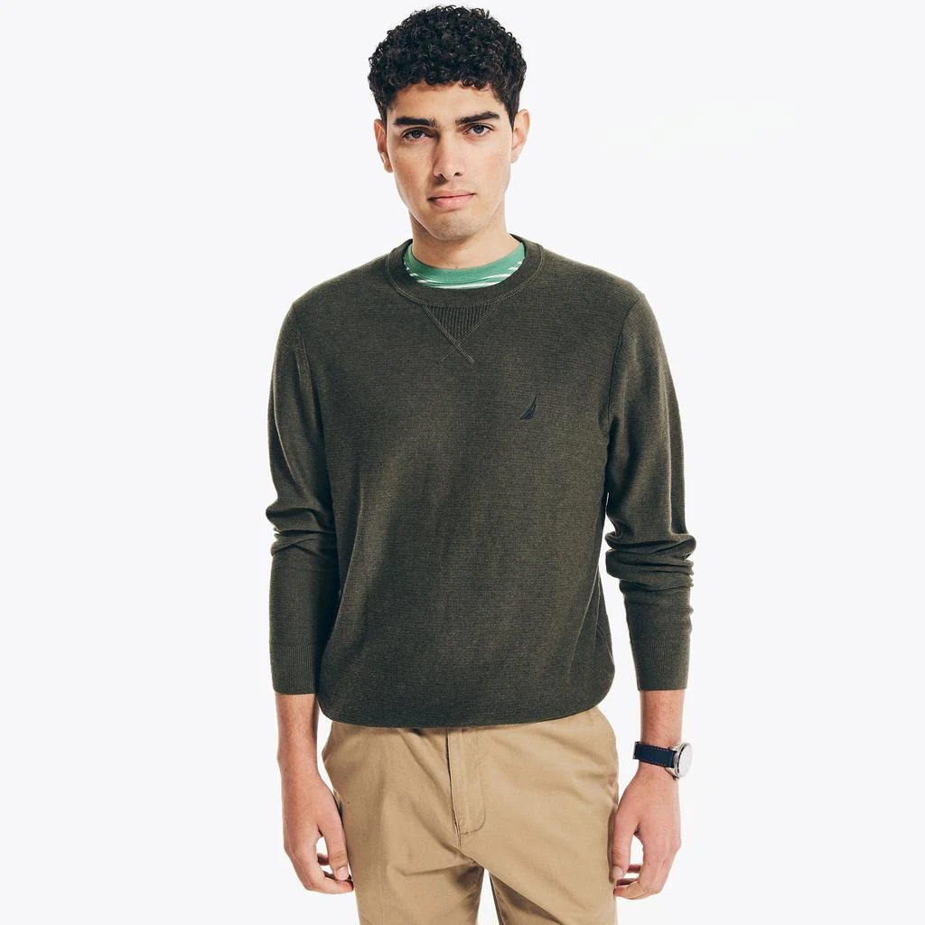 Nautica Mens Navtech Textured Crewneck Sweater 1