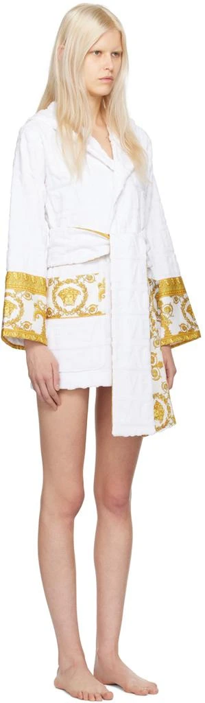 Versace White Short Robe 2