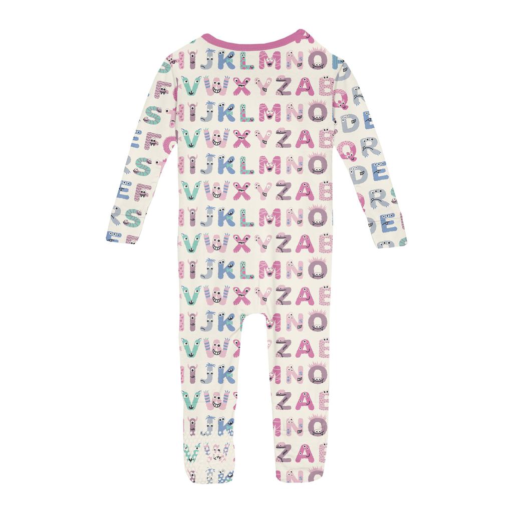 KicKee Pants Print Convertible Sleeper with Zipper (Infant)