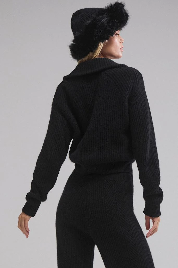 Alo Courchevel Cashmere Full Zip Jacket - Black 2