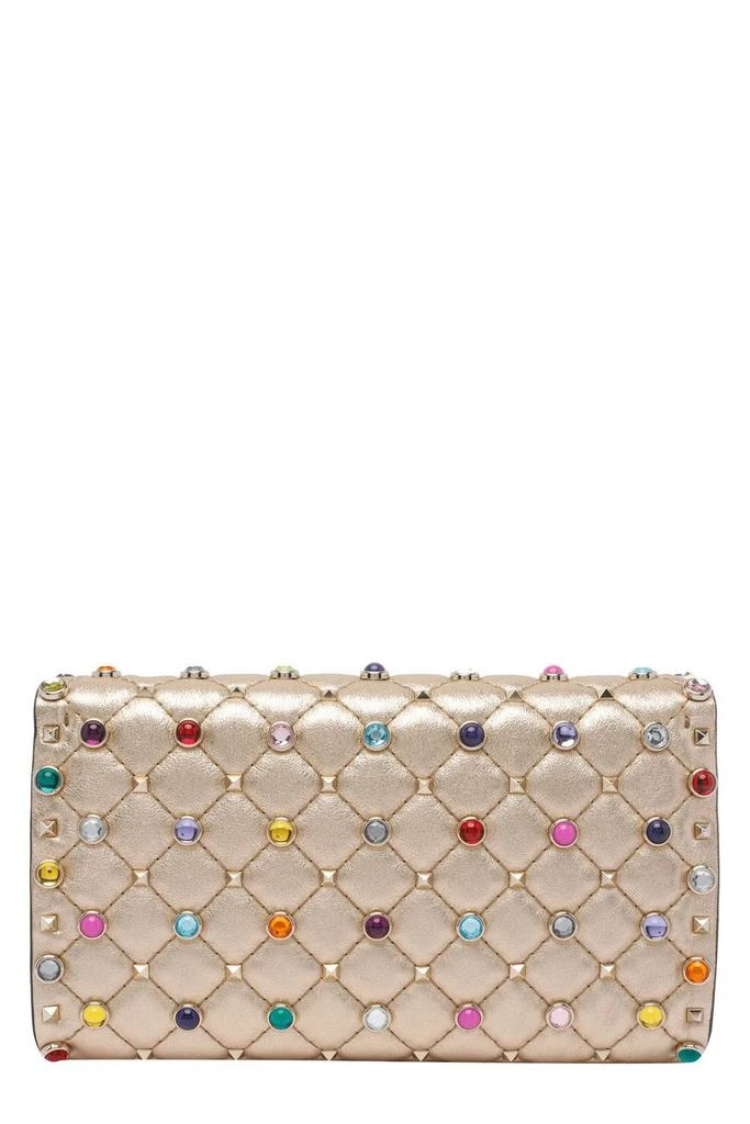 Valentino Valentino Garavani Rockstud Spike Foldover Top Clutch Bag 2