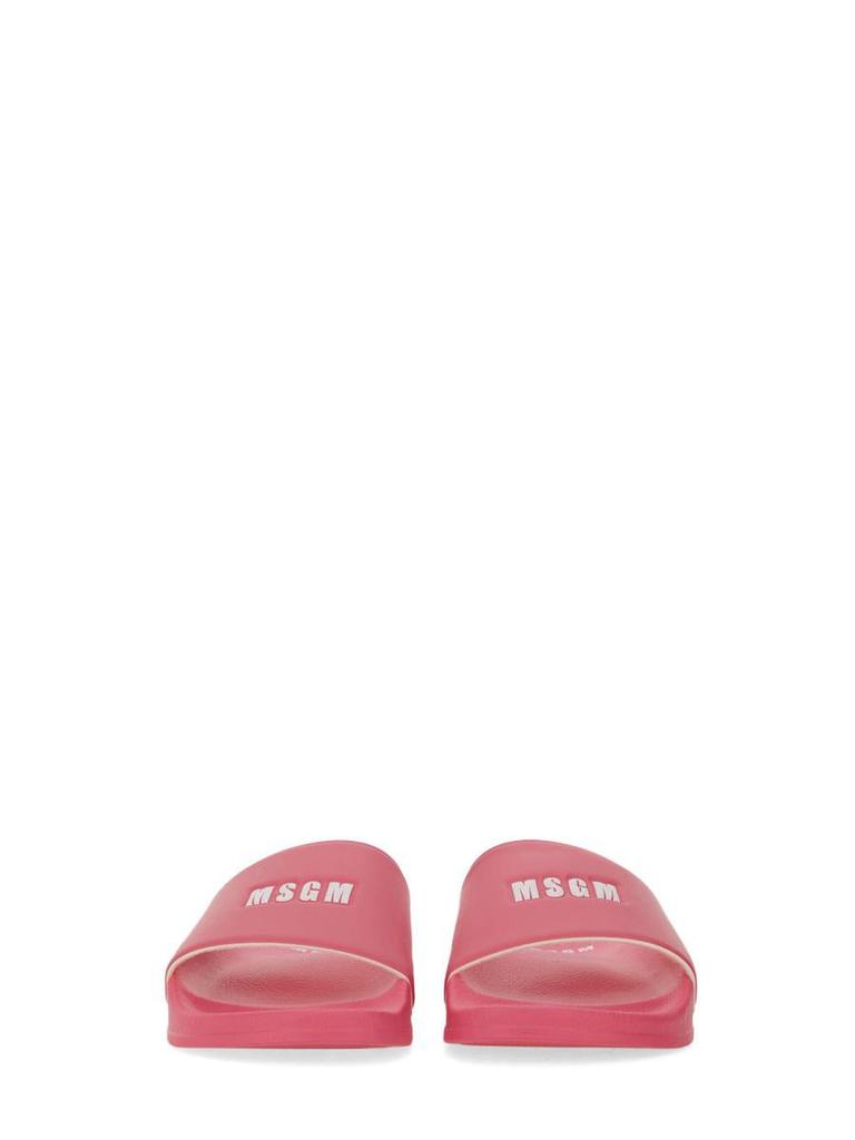 MSGM Msgm Slide Sandal With Logo - Slippers - Compare Prices